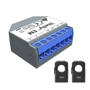 Shelly EM + 2 x 120A Clamp